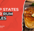 Top Ten States For Rum Sales