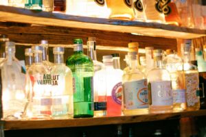 Image of bottles at a bar